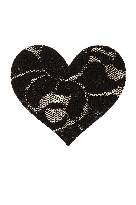 view 2 of 3 CACHE-TÉTONS HEARTS PATCH OF FREEDOM in Black