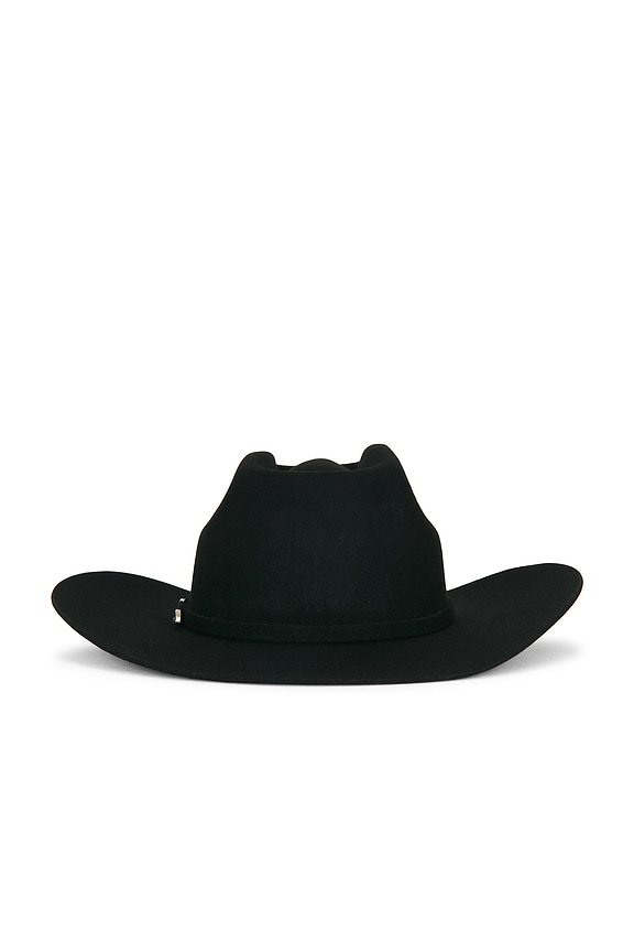 view 2 of 3 Prescott Brick Top Cowboy Hat in Black