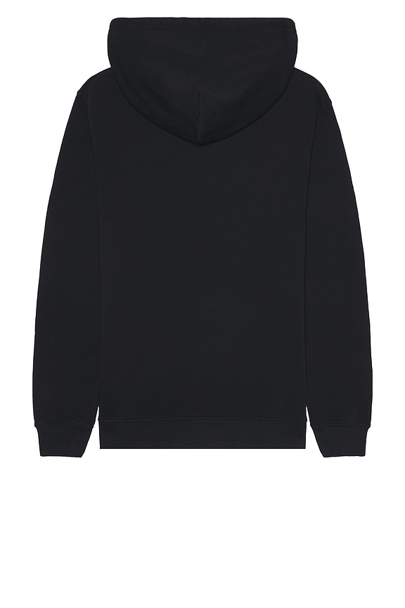 view 2 of 3 Varsity Broken in Hoodie in Black Worn Wash