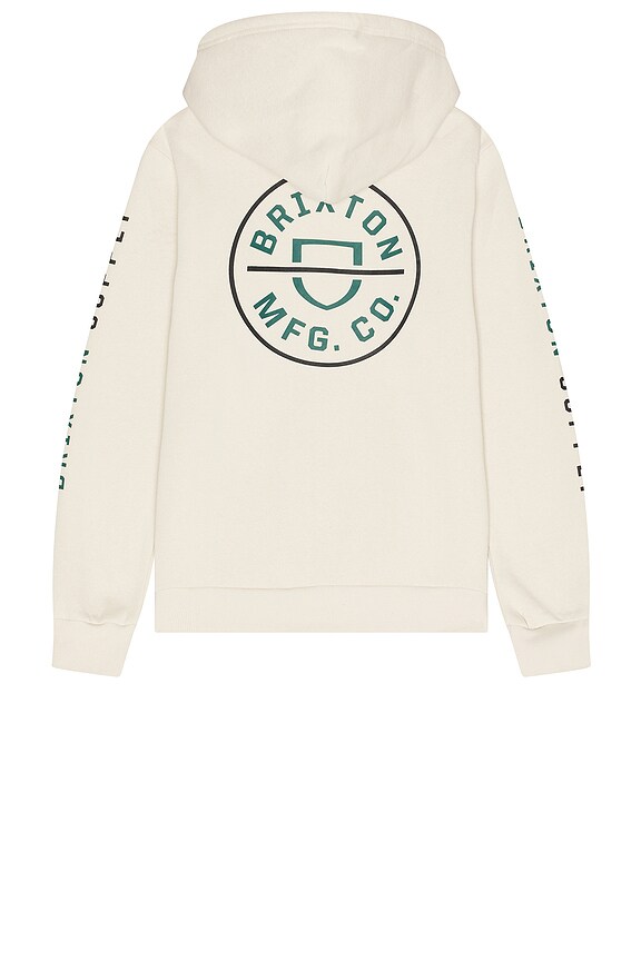 view 2 of 3 SUDADERA CREST in Beige, Black, & Pine Needle