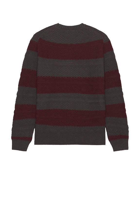 view 2 of 4 Midnight Crew Sweater in Black & Port Stripe