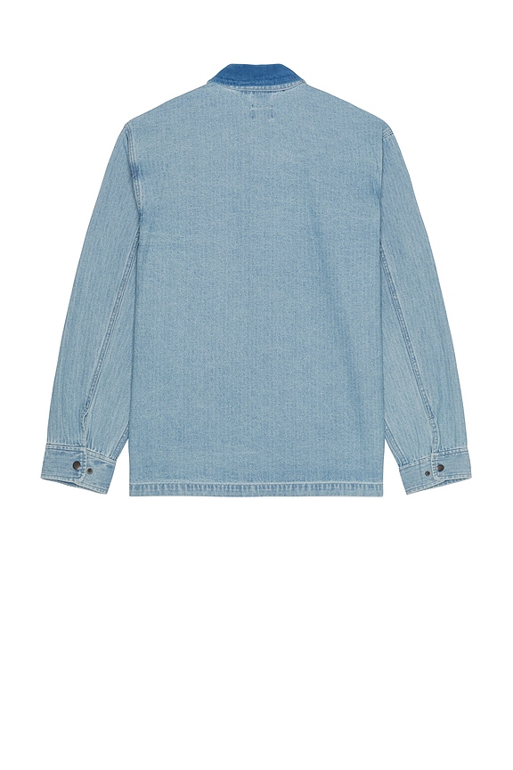 view 2 of 5 CHAQUETA TIPO CHORE. LIGHTWEIGHT in Light Wash Denim