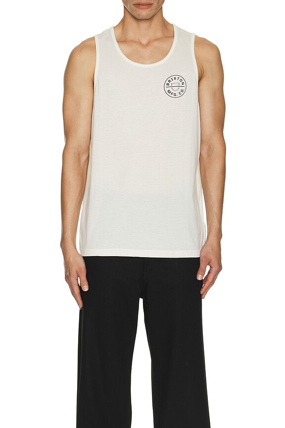 view 3 of 3 탱크탑 in Off White & Black
