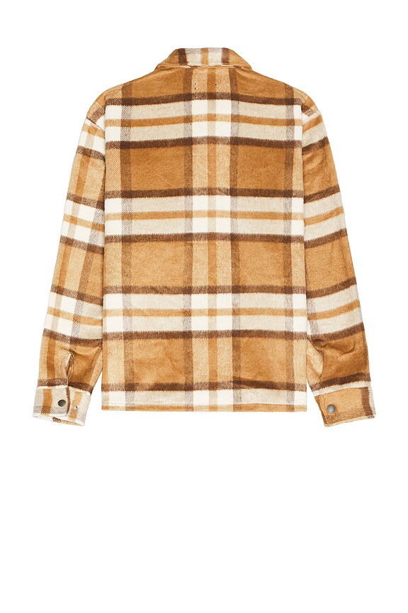 view 2 of 3 Selden Flannel Overshirt in Tan & Bison