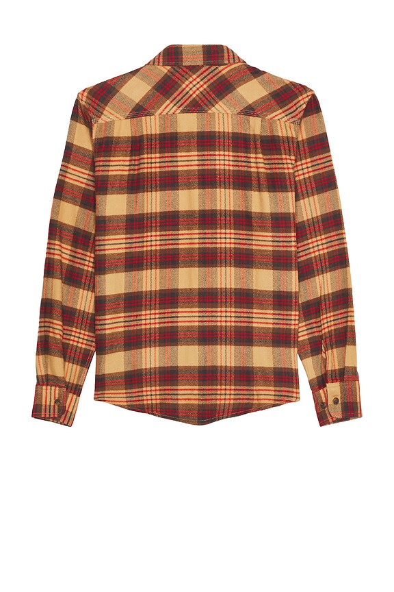 view 2 of 4 CAMISA FRANELA BOWERY in Curry, Washed Black, & Crimson