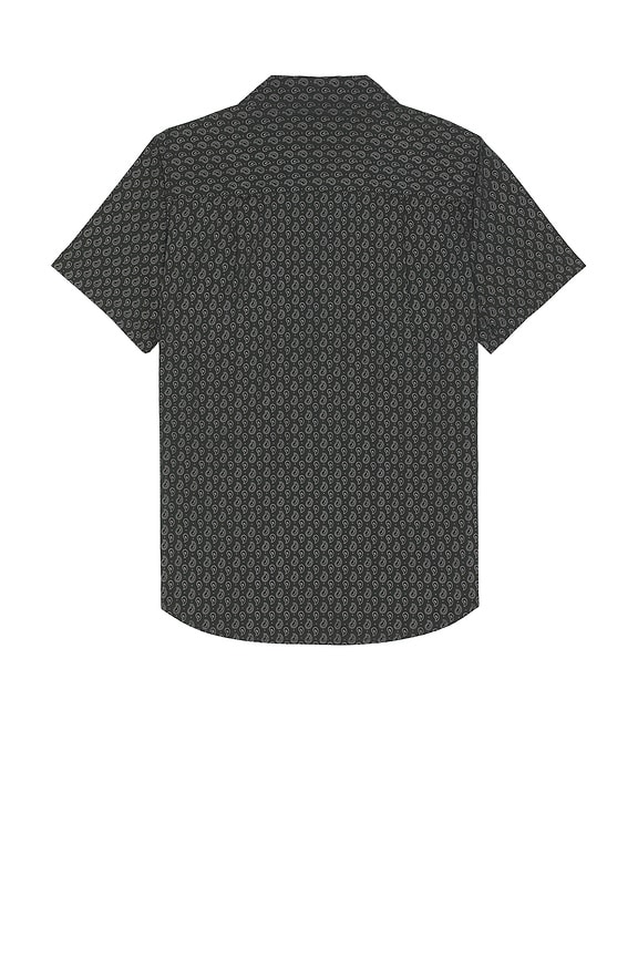 view 2 of 3 Charter Print Short Sleeve Shirt in Washed Black & Paisley