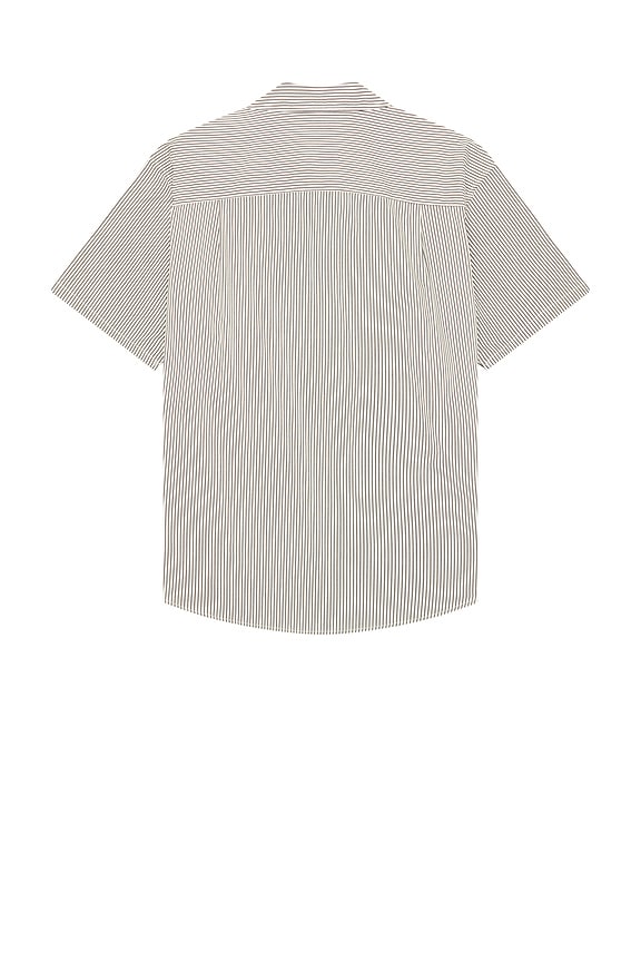 view 2 of 5 BUILDERS 셔츠 in Black & Off White Stripe