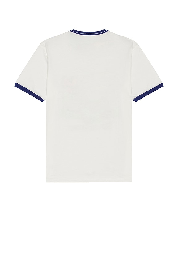 view 2 of 4 x Ford King Of The Mountains Ringer Tee in Wimbledon White
