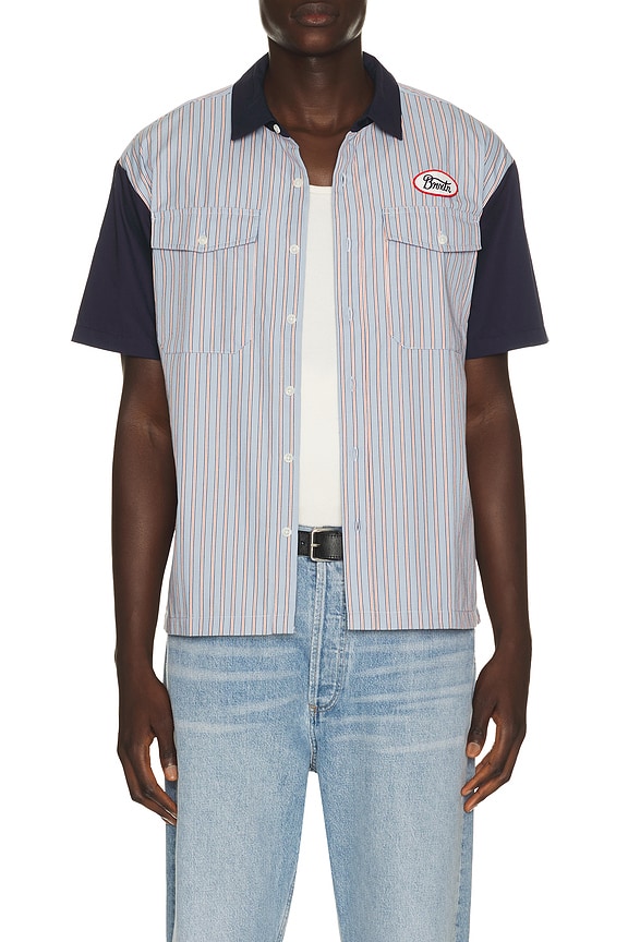 view 1 of 5 CHEMISE in Blue Aura Stripe