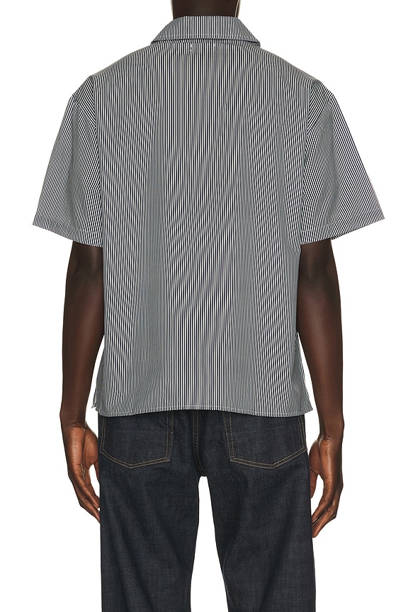 view 2 of 5 CAMISA in Navy & White Stripe