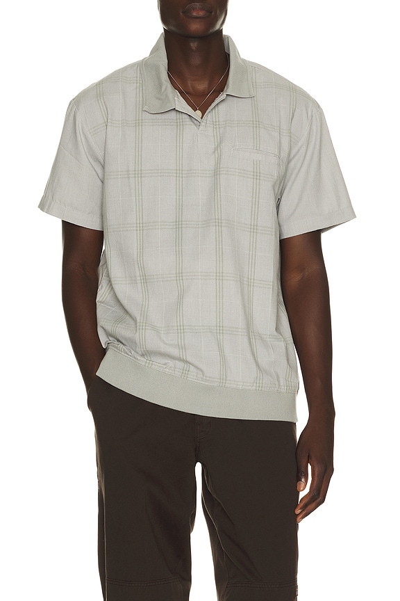 view 1 of 4 Trolly Jacquard Weekend Short Sleeve Polo in Blue Aura