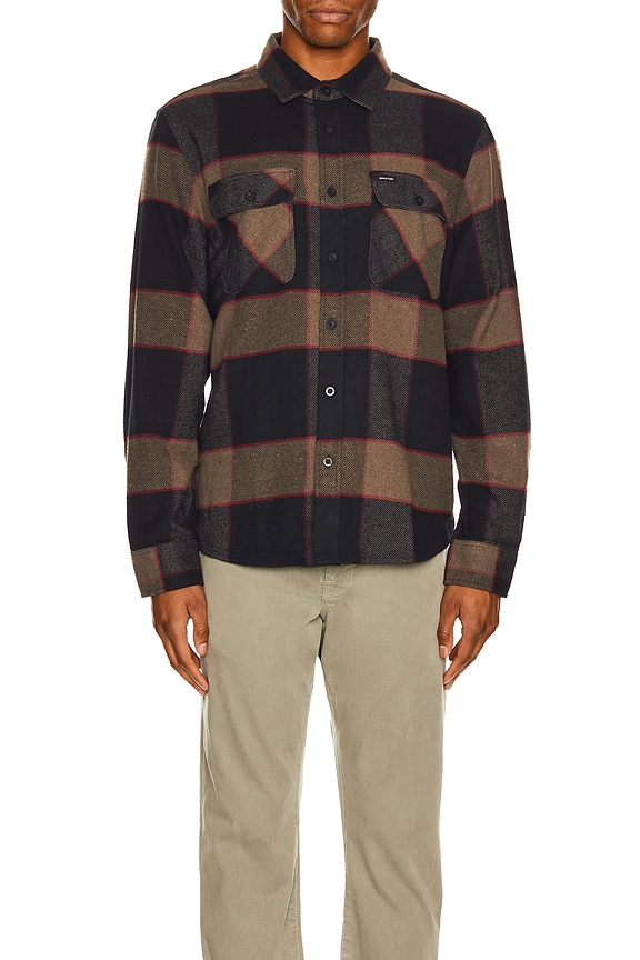 view 3 of 3 BOWERY フランネル in Heather Grey & Charcoal