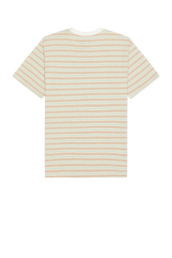 view 2 of 3 Hilt Alpha Line Short Sleeve Tee in Twig, Whitecap & Seafoam