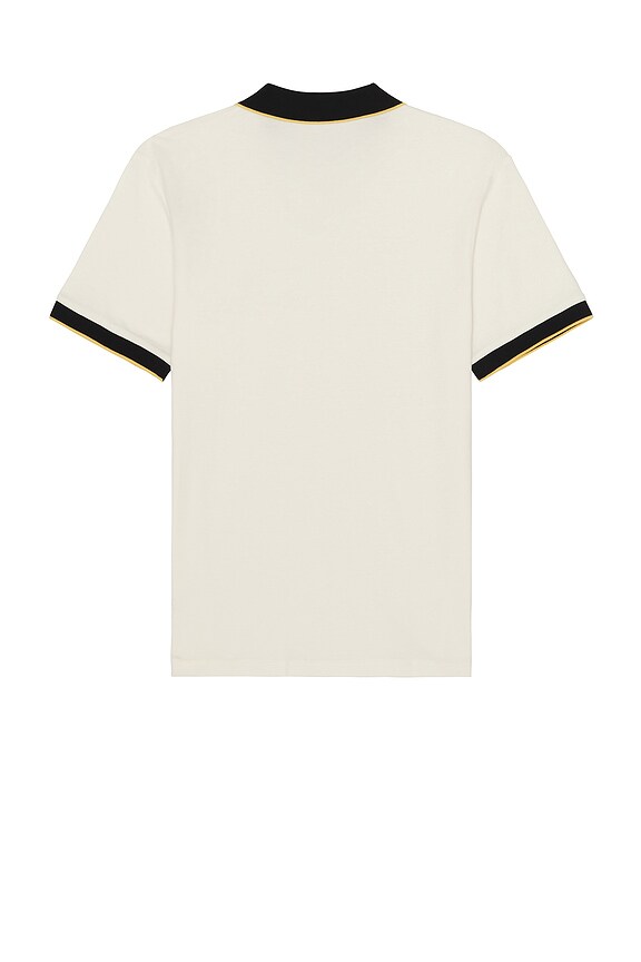 view 2 of 3 Proper Short Sleeve Polo in Off White & Black