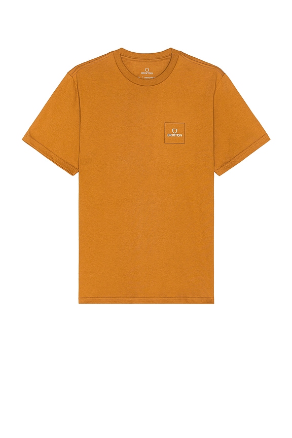 view 2 of 3 Alpha Square Tee in Golden Brown, Off White & Desert Palm