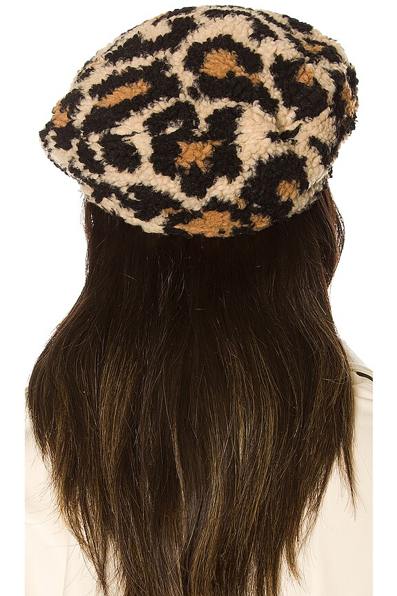 view 2 of 3 Fiddler Beret in Large Leopard