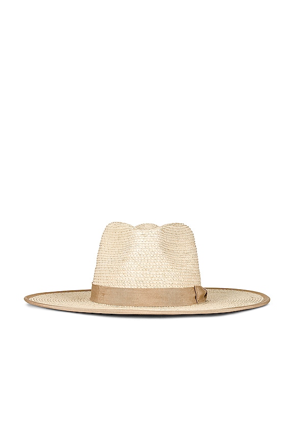 view 2 of 3 Jo Straw Rancher Hat in Natural & Beige