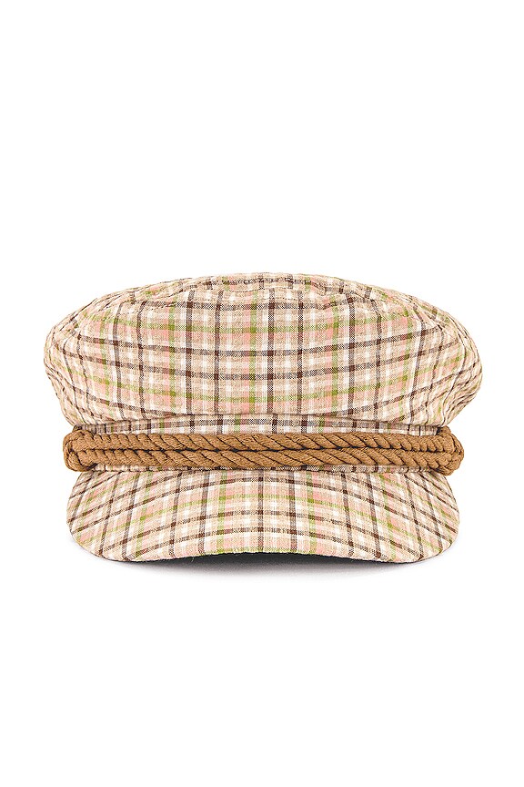 view 2 of 3 Fiddler Cap in Sand Plaid