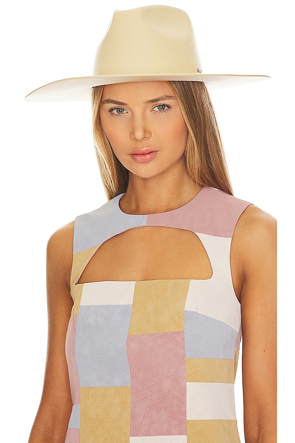 view 1 of 3 Primrose Felt Fedora in Biscotti