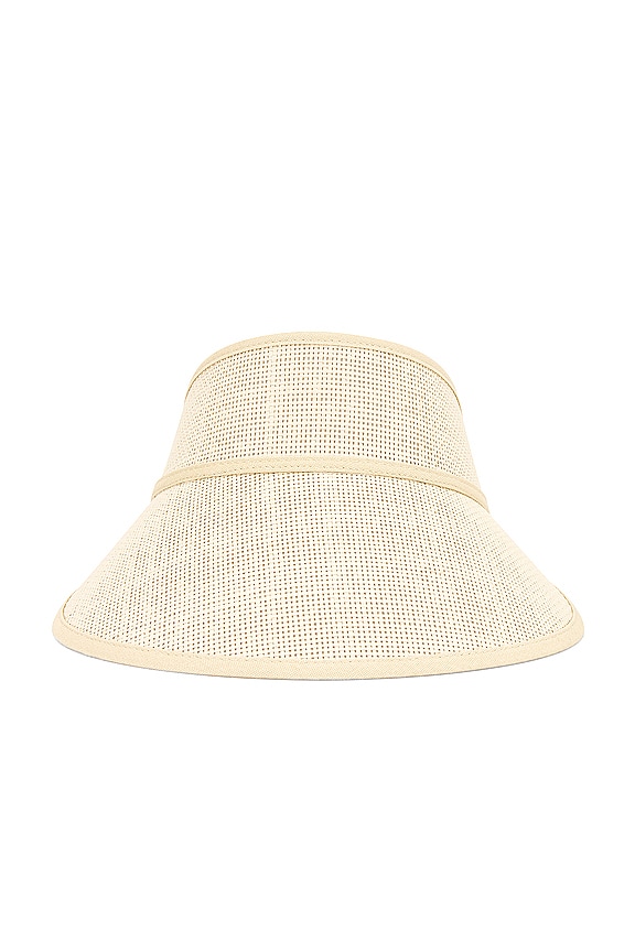 view 2 of 3 Newport Straw Visor in Natural & Natural