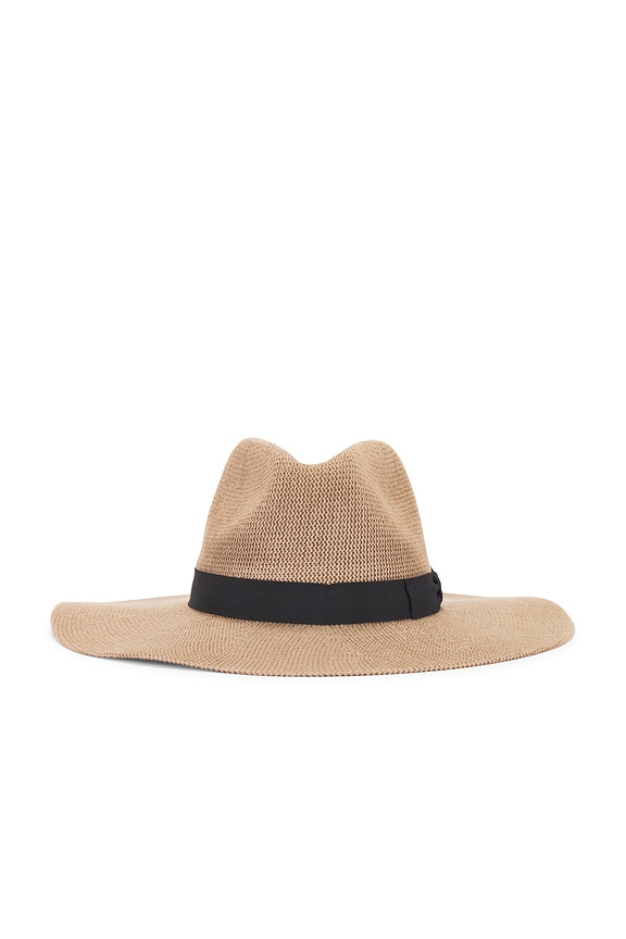 view 2 of 4 Lyons Knit Packable Hat in Dark Tan & Black