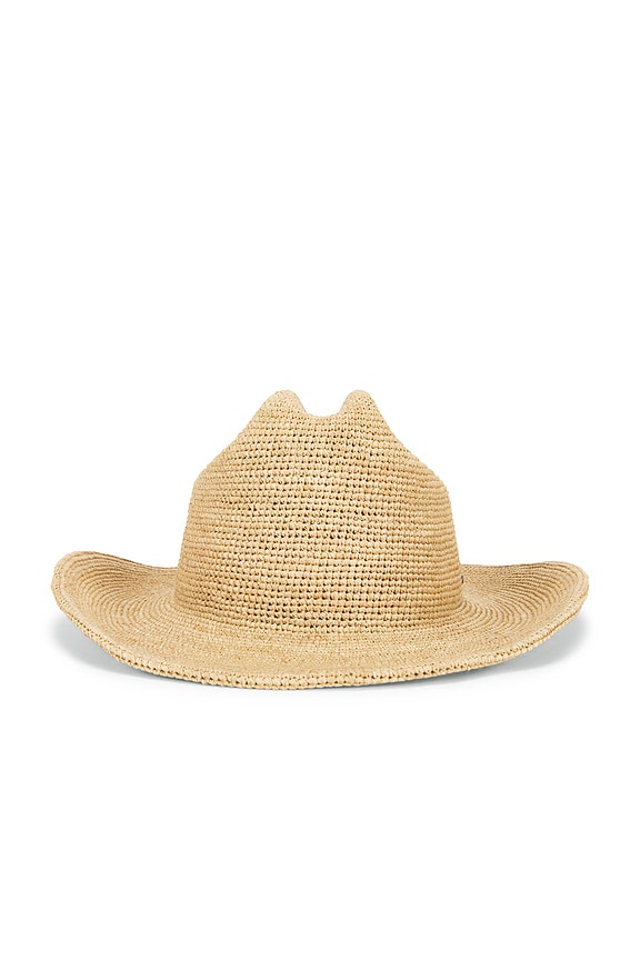 view 2 of 4 Odessa Straw Packable Cowboy Hat in Tan