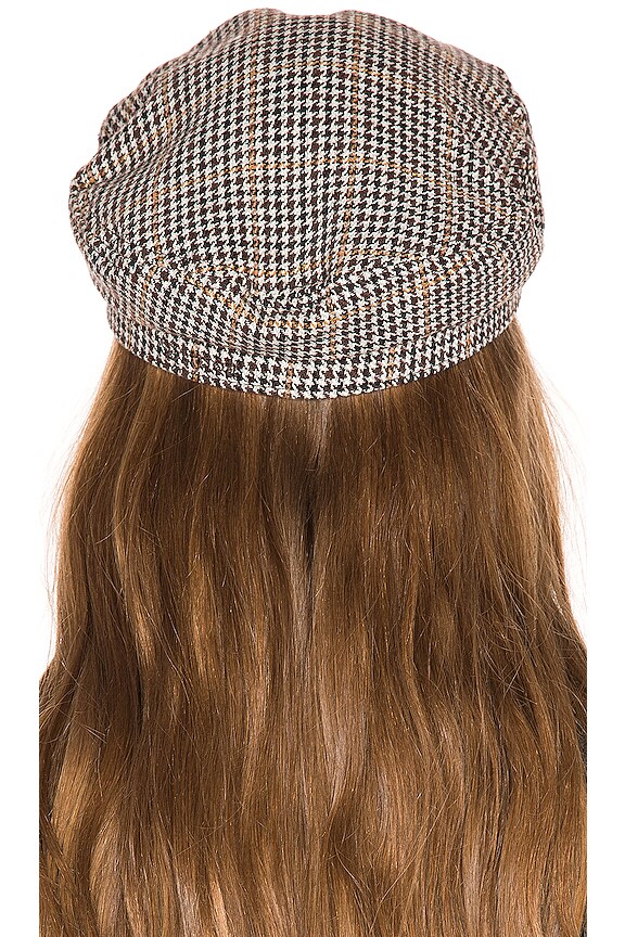 view 2 of 3 Fiddler Cap in Khaki & Brown & Cream