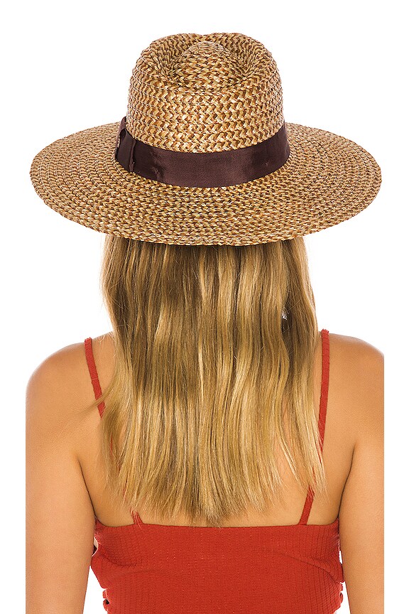 view 2 of 3 Joanna Hat in Brown & Cream