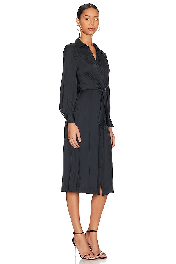 view 2 of 3 Madsen Midi Shirt Dress in Onyx