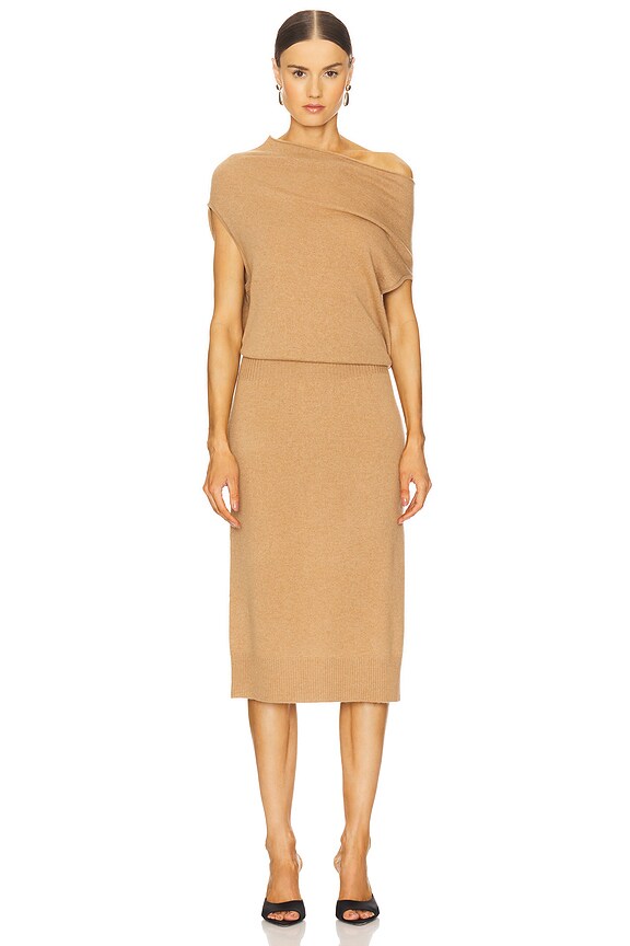 view 2 of 4 Lori Sleeveless Dress in Camel Melange