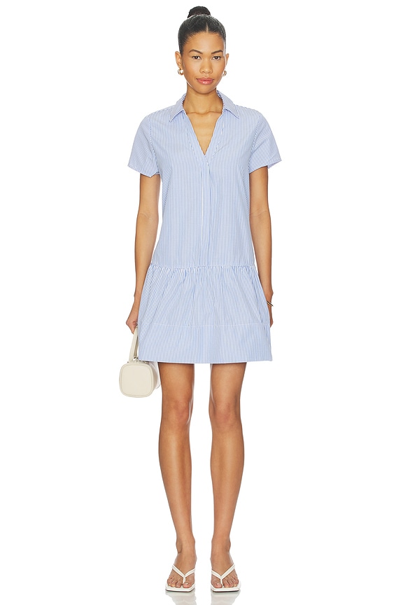 view 1 of 4 Antibes Dress in Blue Stripe
