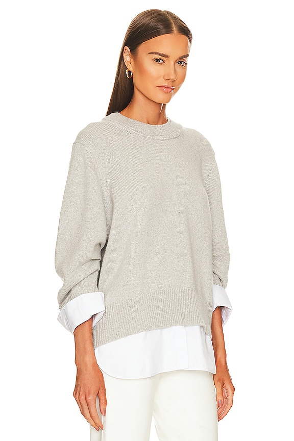 view 2 of 4 PULL RAS DE COU LOOKER RAYA in Oyster Grey Melange