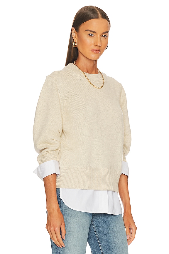 view 2 of 4 PULL RAS DE COU LOOKER RAYA in Bisque & White