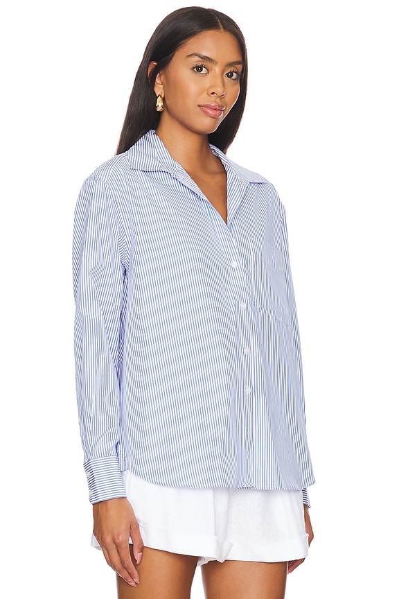 view 2 of 5 Everyday Shirt in Blue Stripe