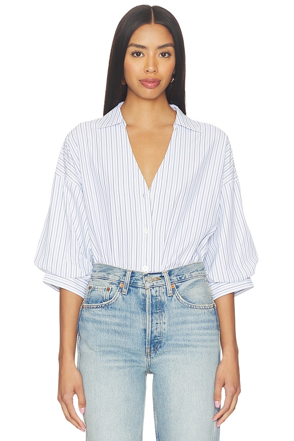 view 1 of 5 Kate Shirt in Rivera Stripe