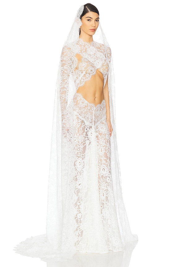 view 2 of 5 Naia Veil in White