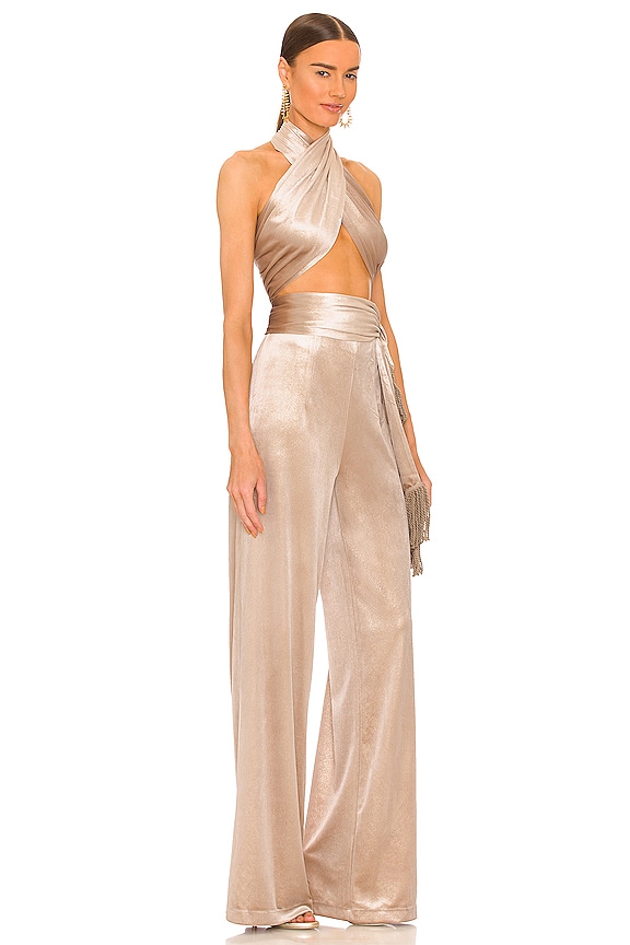 view 2 of 3 x REVOLVE Cleopatra Jumpsuit in Champagne
