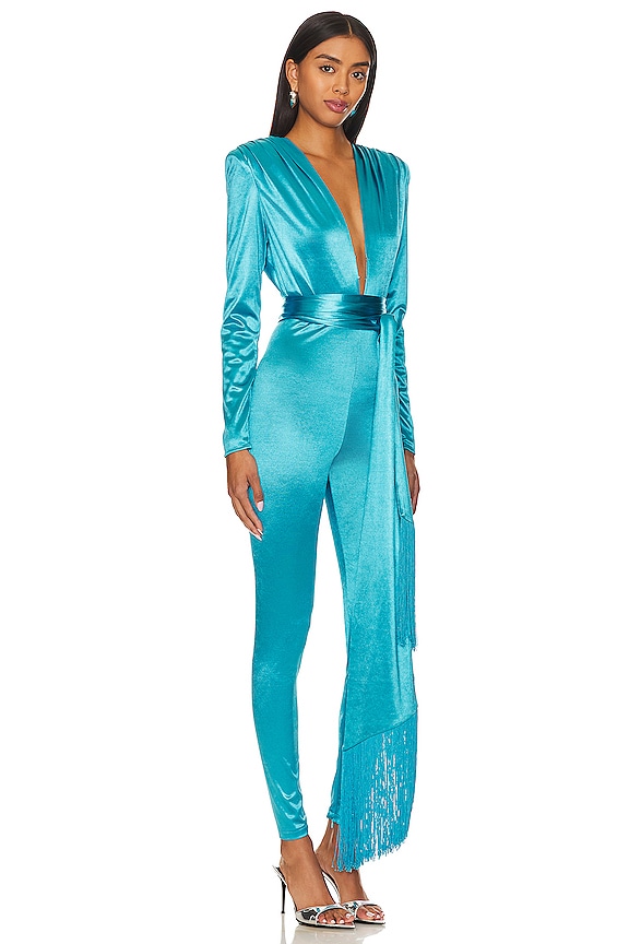view 2 of 3 STELLA 긴팔 점프수트 in Aqua