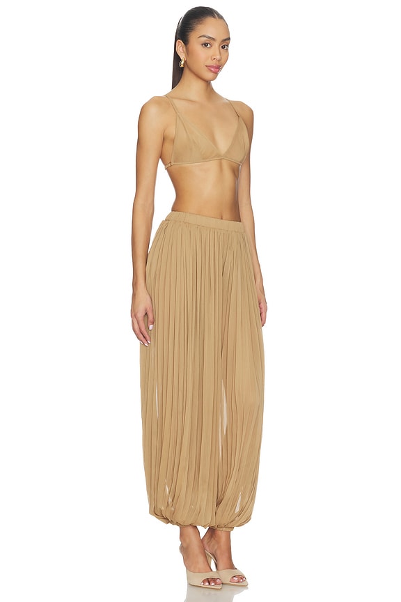 view 2 of 3 Mosi Chiffon Top & Pant Set in Khaki