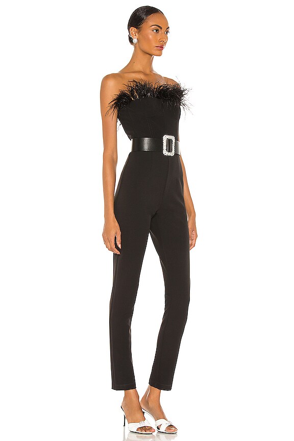 view 2 of 4 x REVOLVE Lola Feather Jumpsuit in Black
