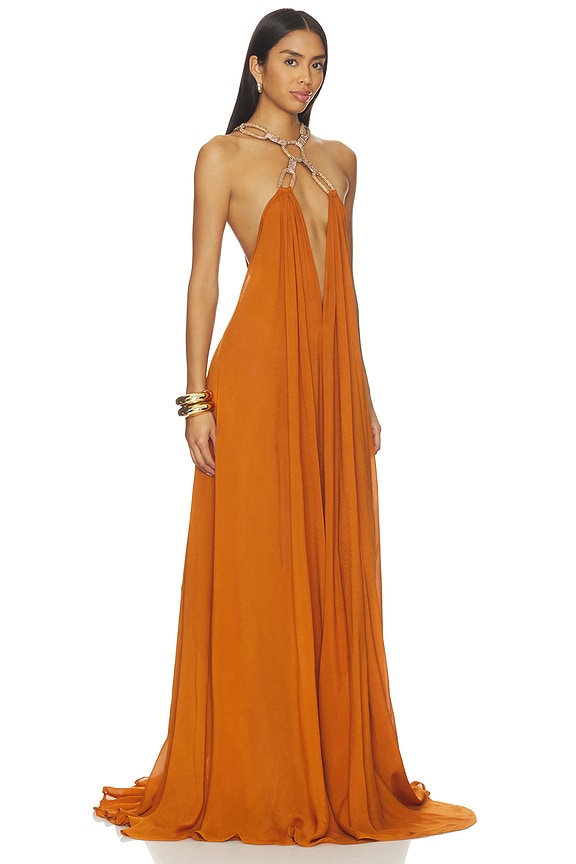 view 2 of 4 VESTIDO ZURI in Gold