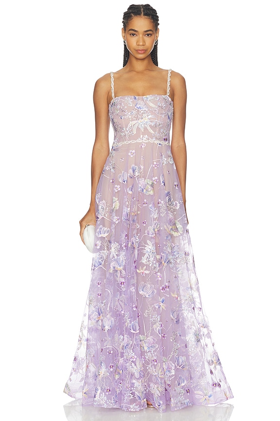 view 1 of 4 ROBE DE SOIRÉE MIDNIGHT in Mauve