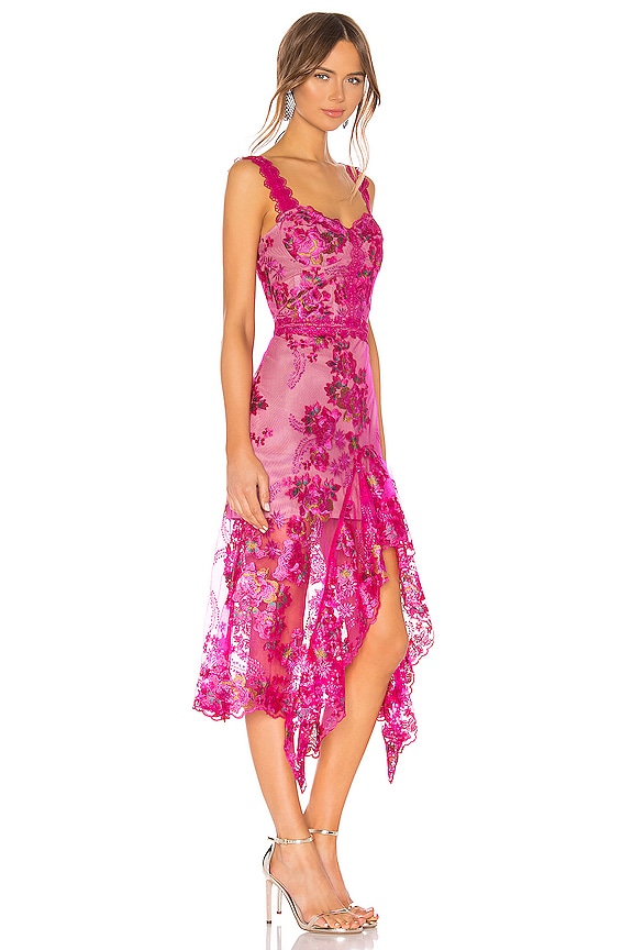 view 2 of 3 Eva Midi Dress in Fuchsia