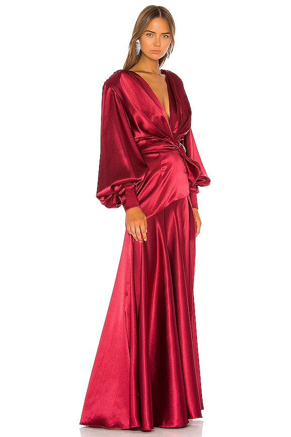 view 2 of 3 Carmen Gown in Maroon