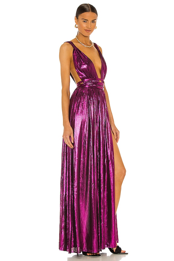 view 2 of 4 VESTIDO LARGO GODDESS in Fuchsia