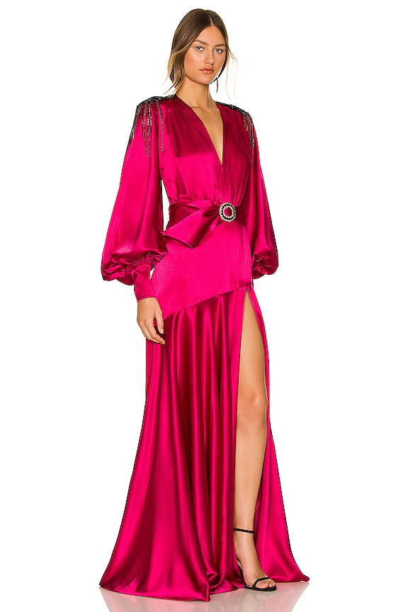 view 2 of 4 ROBE DE SOIRÉE CARMEN in Fuchsia
