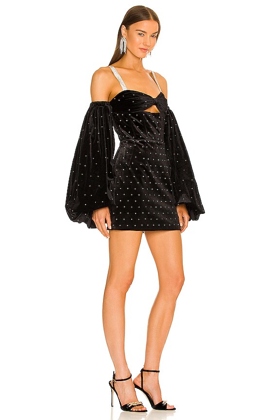 view 2 of 6 Gabby Velvet Mini Dress in Black