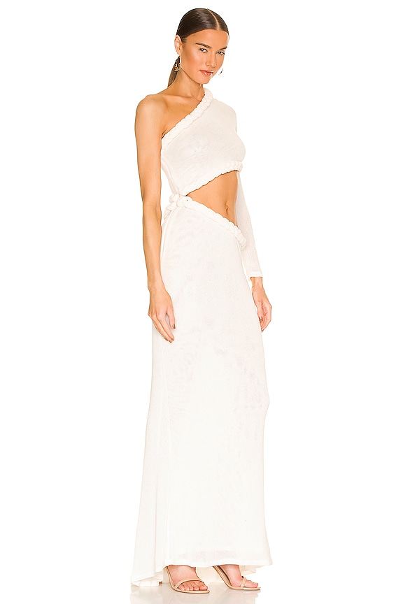 view 2 of 4 Dalia One Shoulder Dress in White