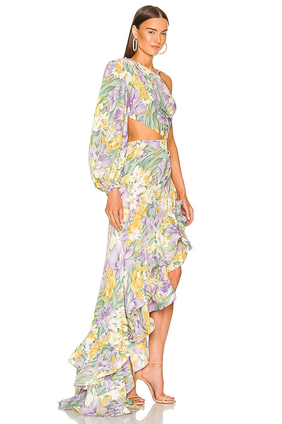 view 2 of 4 ROBE MAXI TROPICS in Lavender & Multicolor