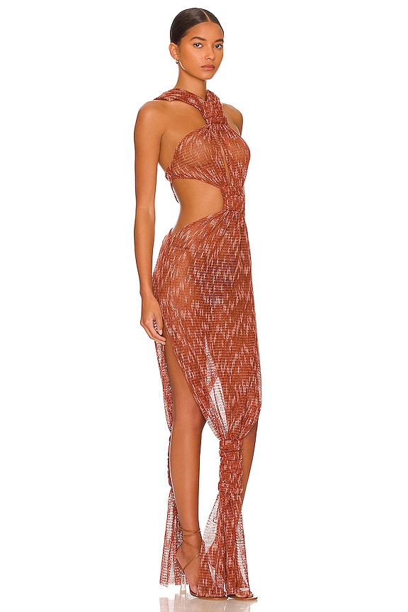 view 2 of 3 Larissa Dress in Copper